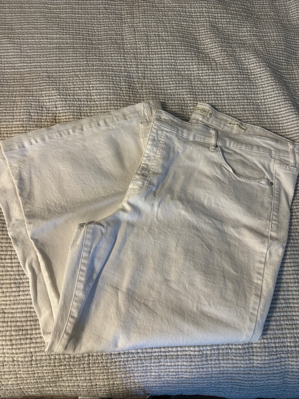Jessica Simpson White Flare Jeans